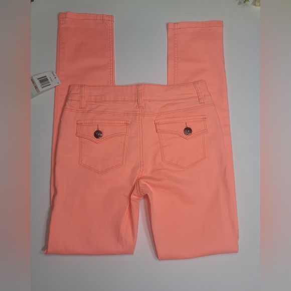 ❤️GB GIRLS SKINNY JEANS  SIZE 12  COLOR TANGERINE - TANGO - Picture 4 of 13